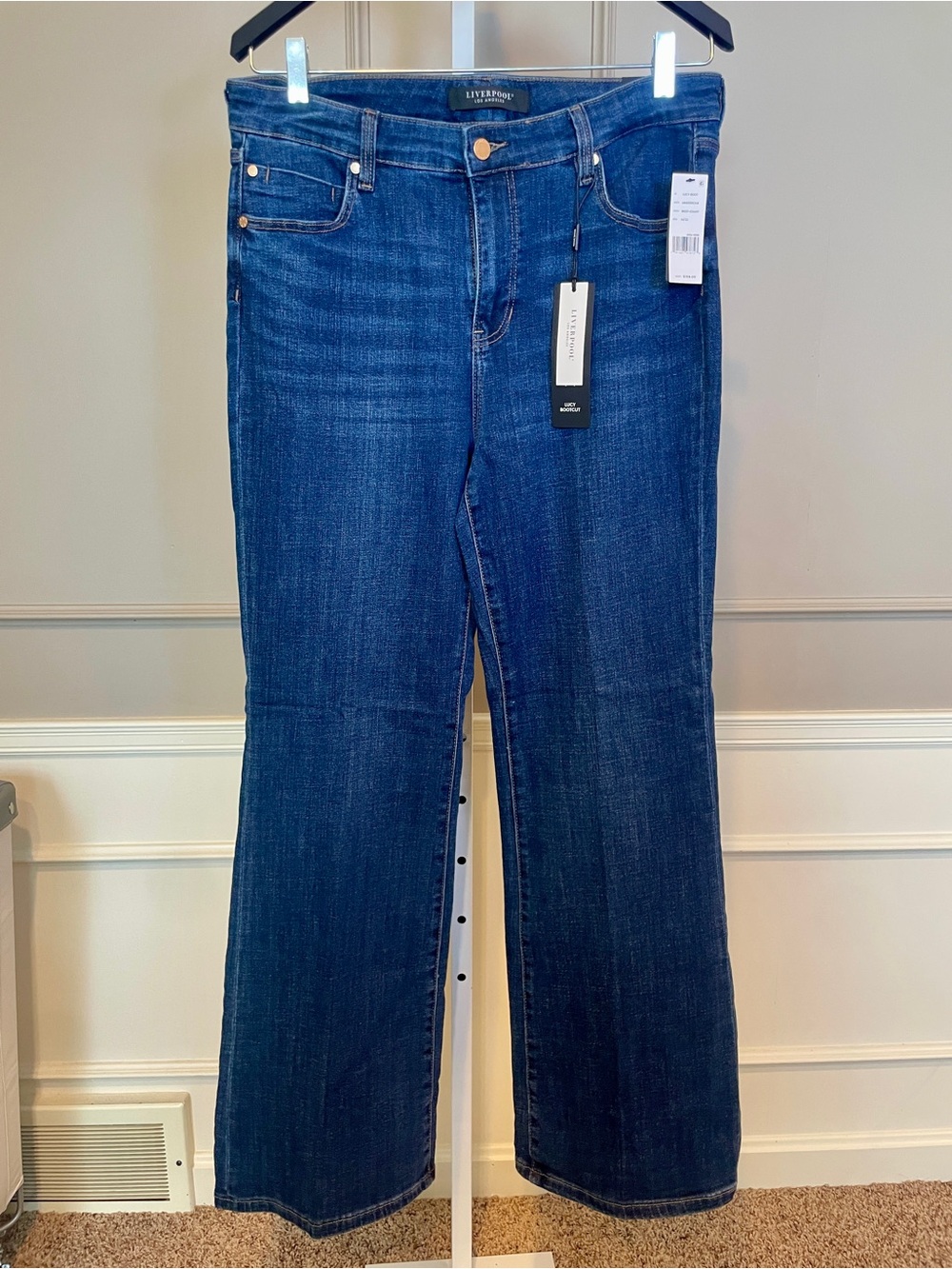 Liverpool Lucy Bootcut NEW 14 West Coast Medium Dark Wash